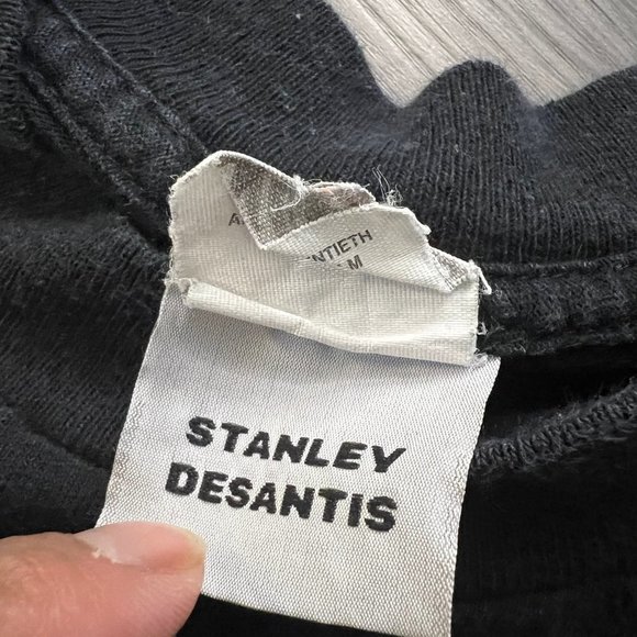 Vintage X-Files Mens XL Shirt Stanley Desantis Short Sleeve Black - Picture 6 of 10